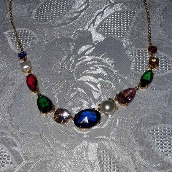 Kate Spade  Candy Shop Multicolor Gemstone Necklace with pink dust bag - Picture 5 of 6